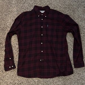 Barbour Men's Burgundy Check Shirt